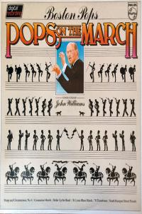 Pops on the March - Boston Pops Orchestra, John Williams - Marches By Wagner, Walton Tchaikovsky & ors Vinyl 1980